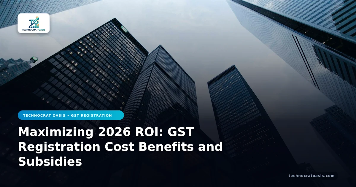 Maximizing 2026 ROI: GST Registration Cost Benefits and Subsidies