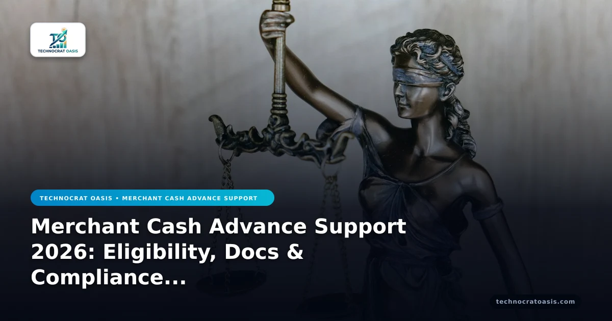 Merchant Cash Advance Support 2026: Eligibility, Docs & Compliance Mastery
