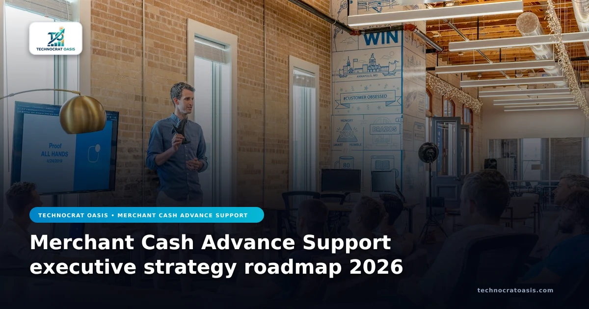 Merchant Cash Advance Support executive strategy roadmap 2026