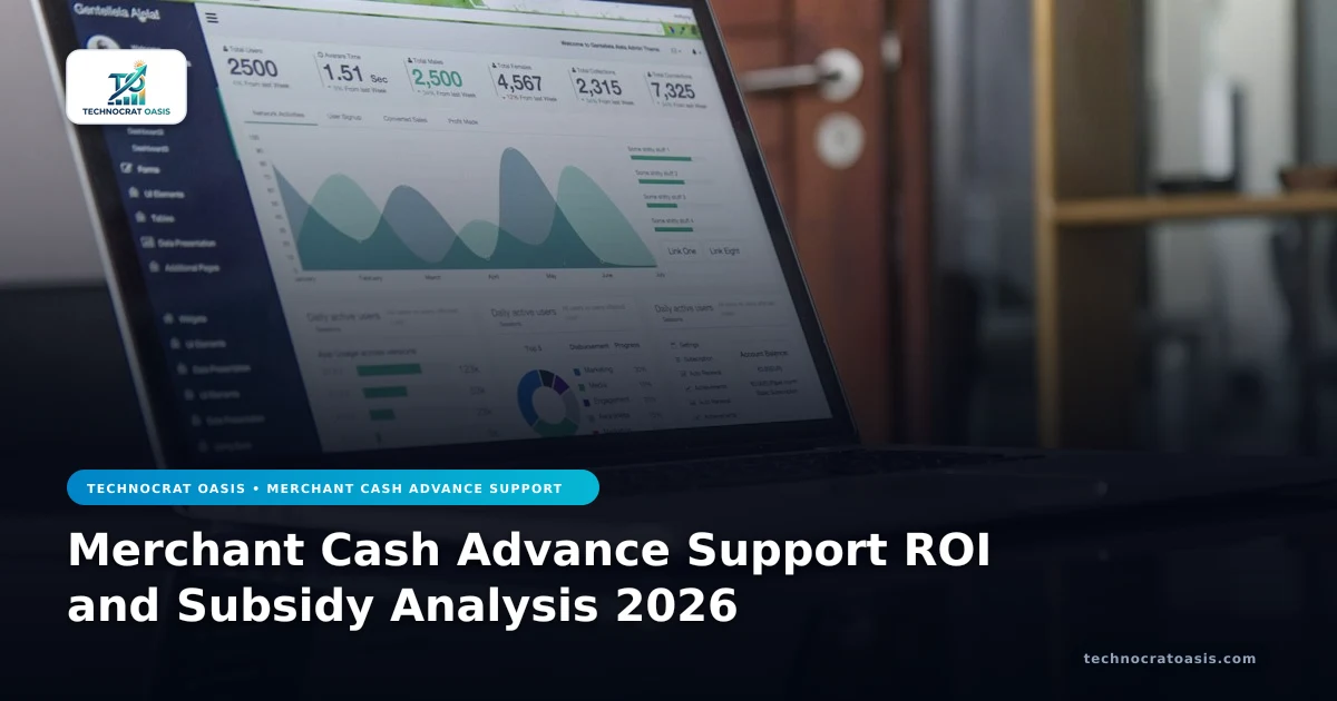 Merchant Cash Advance Support ROI and Subsidy Analysis 2026