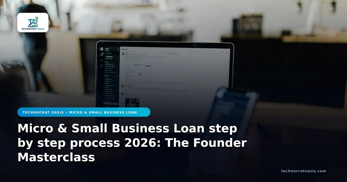 Micro & Small Business Loan step by step process 2026: The Founder Masterclass