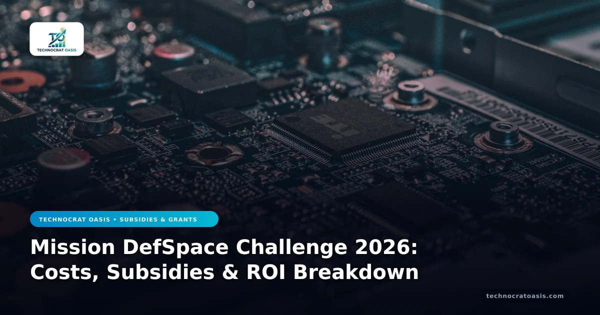 Mission DefSpace Challenge 2026: Costs, Subsidies & ROI Breakdown