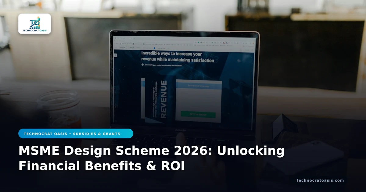 MSME Design Scheme 2026: Unlocking Financial Benefits & ROI