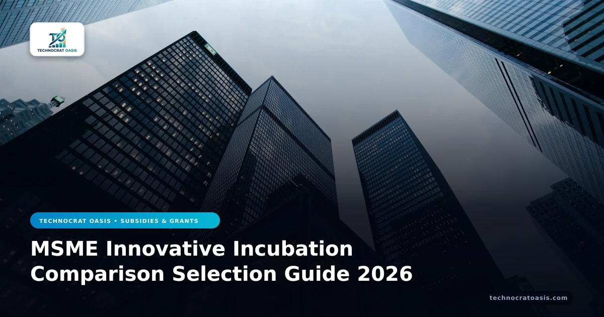 MSME Innovative Incubation Comparison Selection Guide 2026