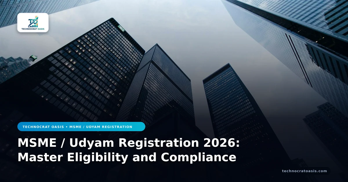 MSME / Udyam Registration 2026: Master Eligibility and Compliance
