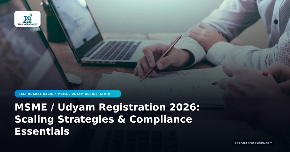 MSME / Udyam Registration 2026: Scaling Strategies & Compliance Essentials