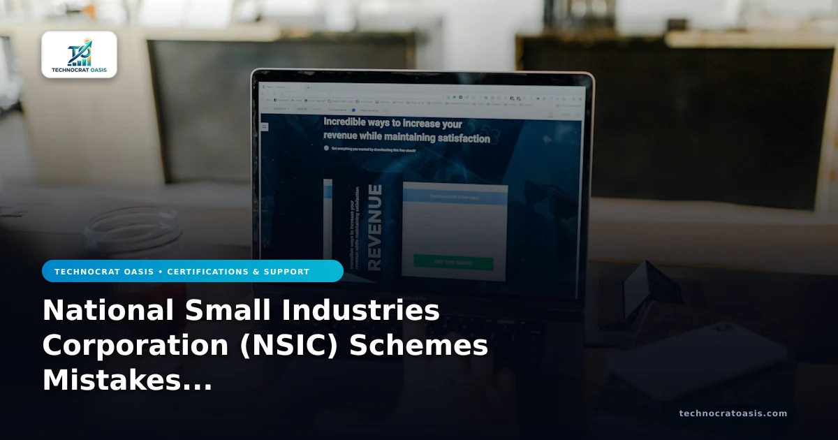 National Small Industries Corporation (NSIC) Schemes Mistakes 2026