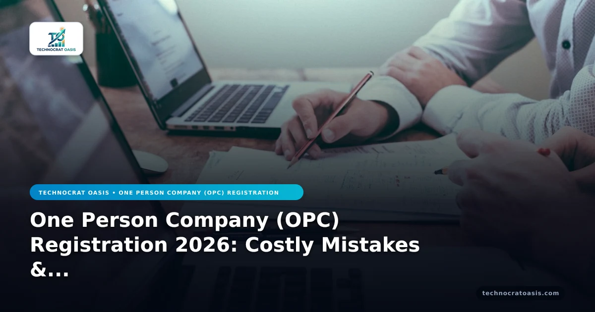 One Person Company (OPC) Registration 2026: Costly Mistakes & Risk Prevention