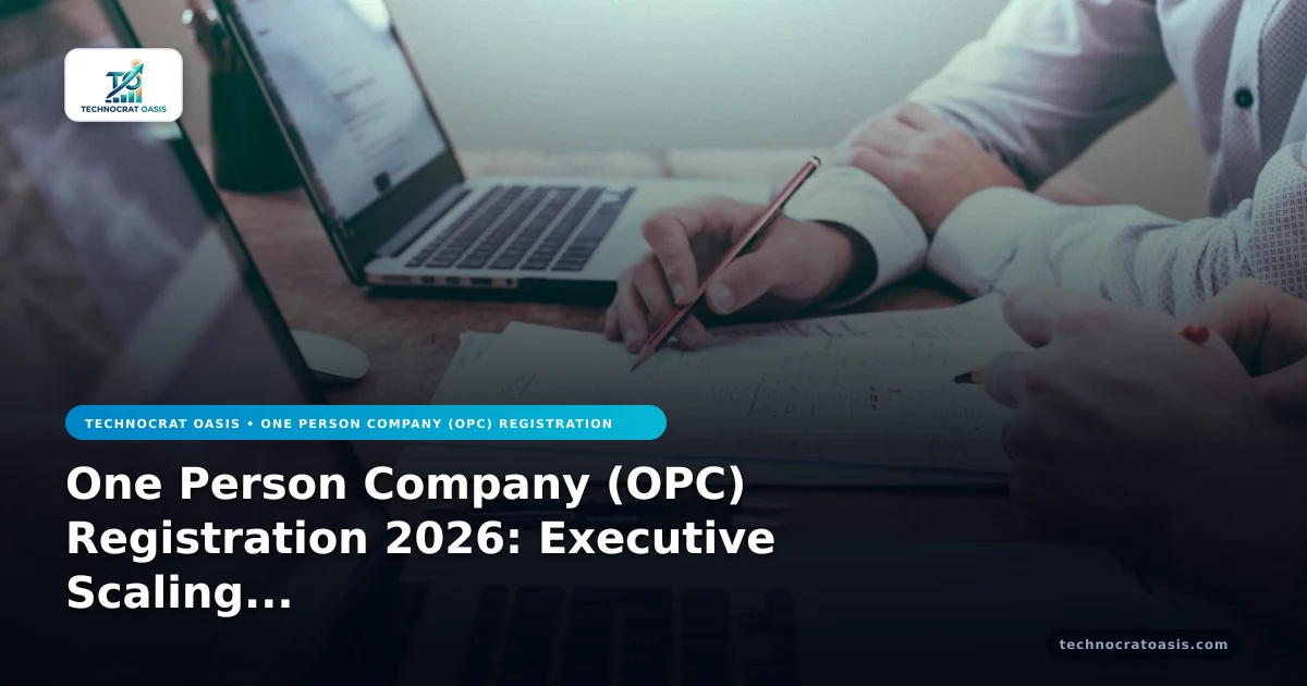 One Person Company (OPC) Registration 2026: Executive Scaling Blueprint