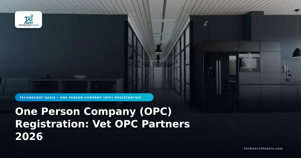One Person Company (OPC) Registration: Vet OPC Partners 2026