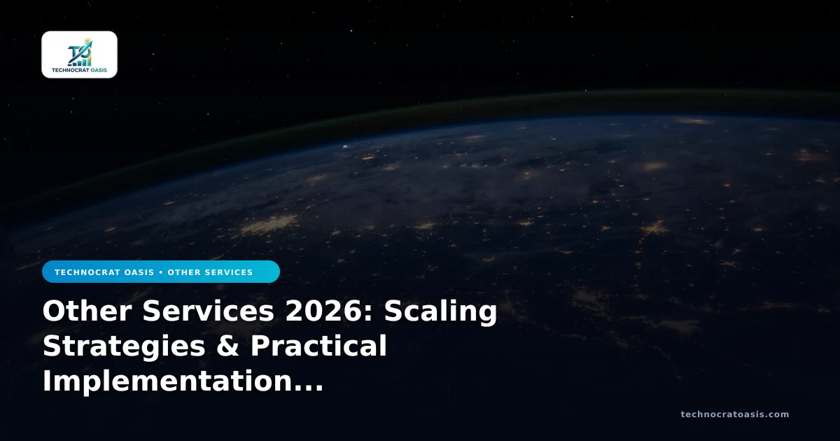 Other Services 2026: Scaling Strategies & Practical Implementation Steps