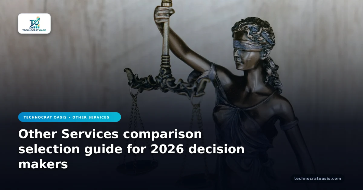 Other Services comparison selection guide for 2026 decision makers