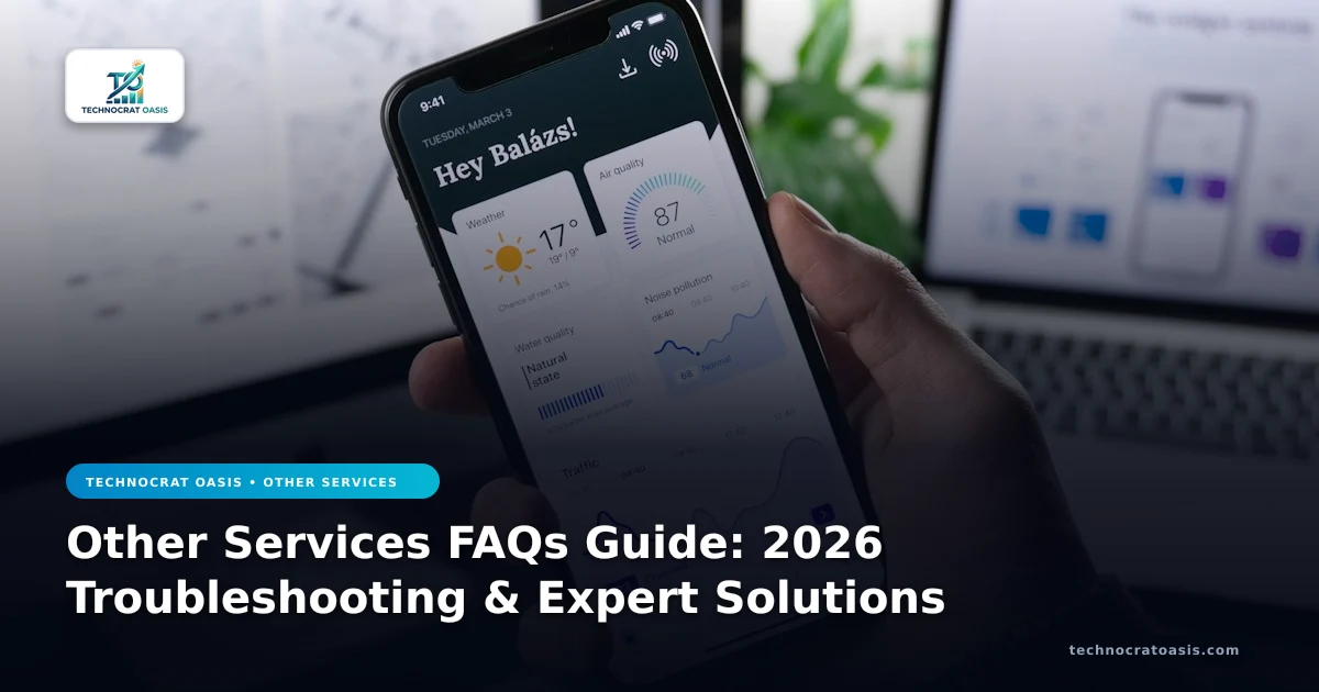 Other Services FAQs Guide: 2026 Troubleshooting & Expert Solutions