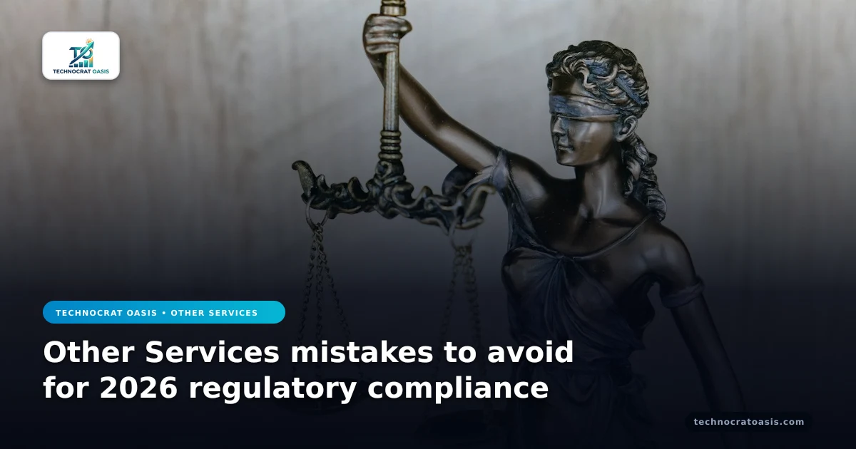 Other Services mistakes to avoid for 2026 regulatory compliance