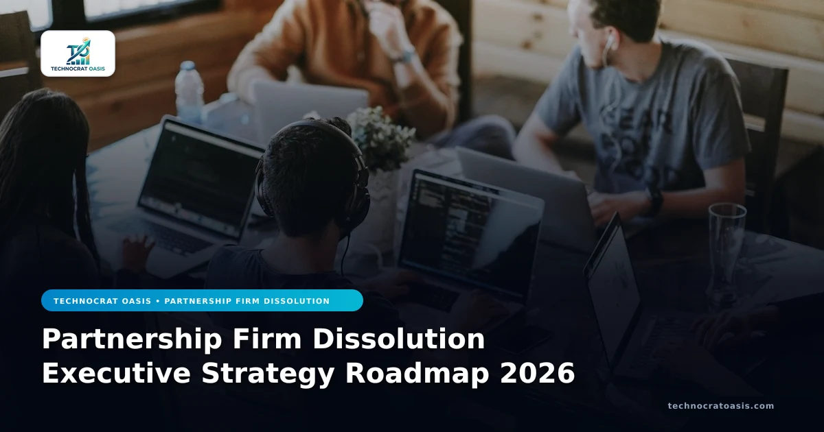 Partnership Firm Dissolution Executive Strategy Roadmap 2026