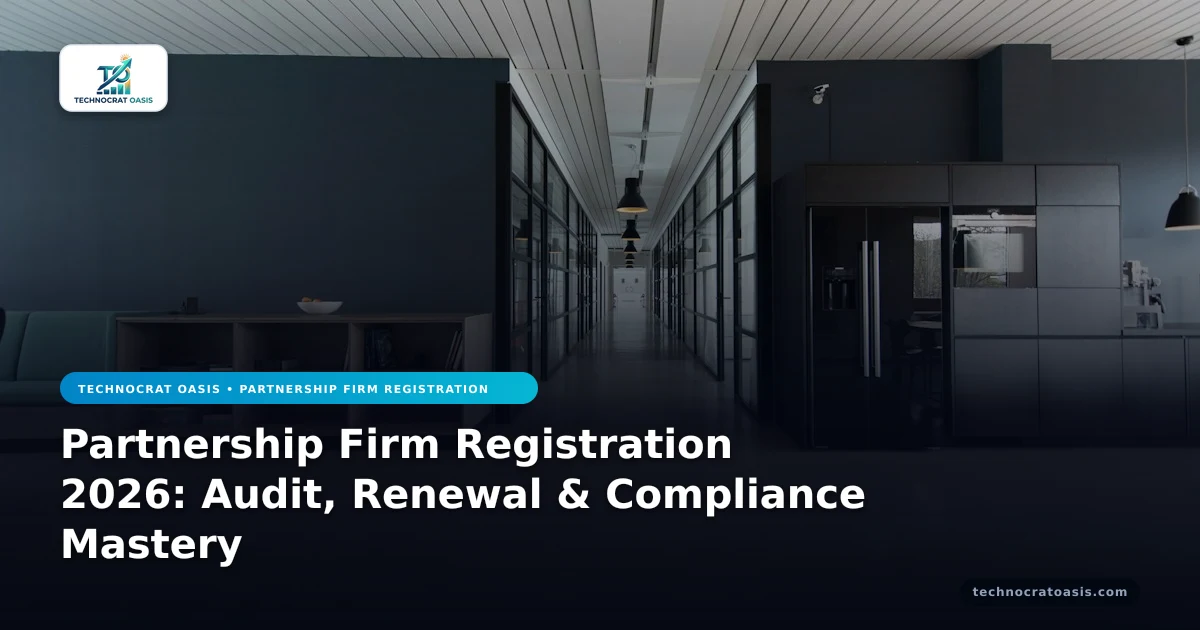 Partnership Firm Registration 2026: Audit, Renewal & Compliance Mastery