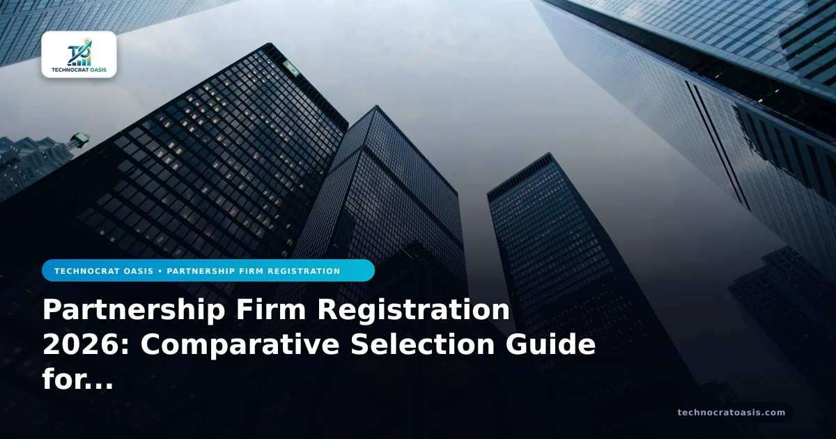 Partnership Firm Registration 2026: Comparative Selection Guide for Optimal Decision-Making