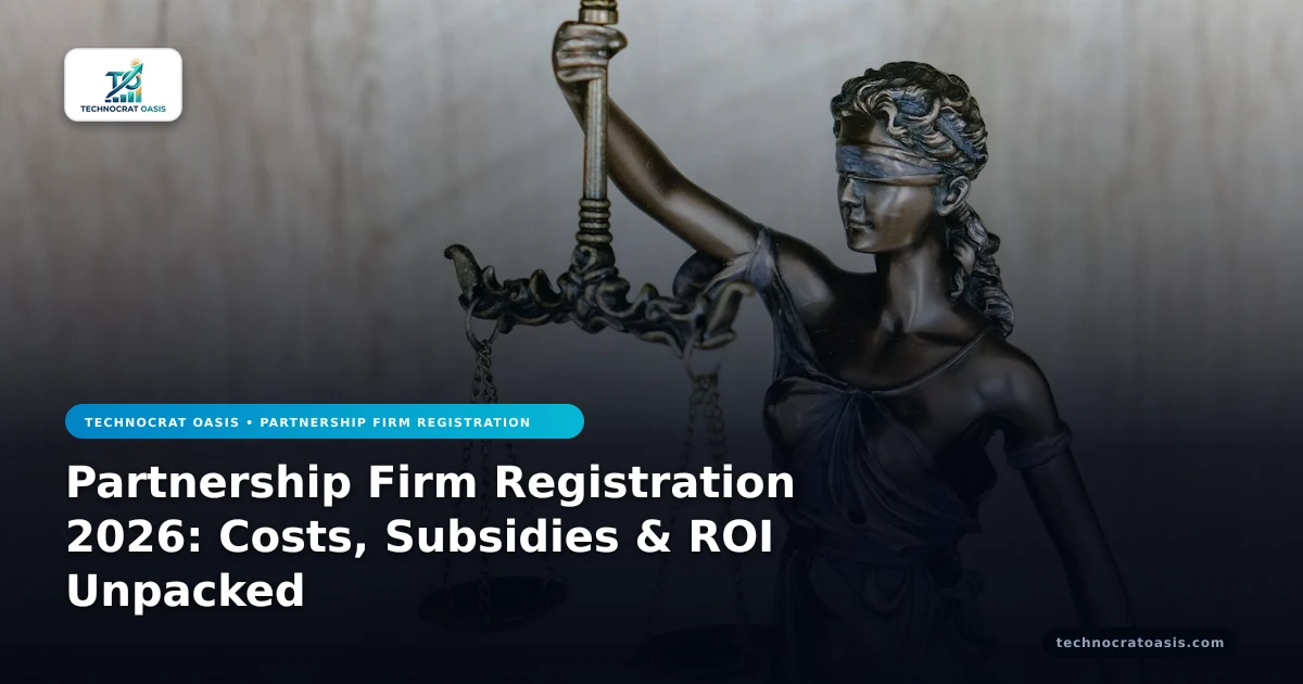 Partnership Firm Registration 2026: Costs, Subsidies & ROI Unpacked
