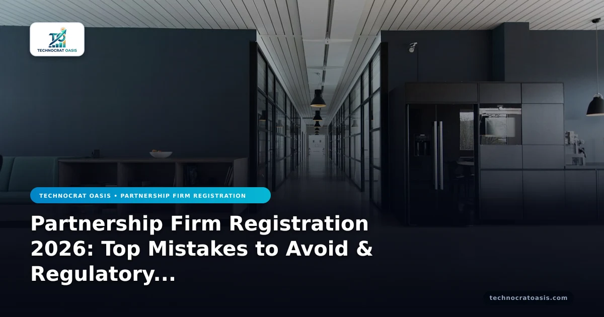 Partnership Firm Registration 2026: Top Mistakes to Avoid & Regulatory Risks