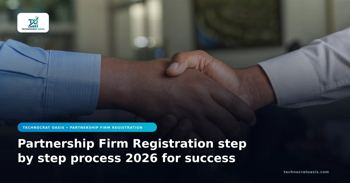 Partnership Firm Registration step by step process 2026 for success
