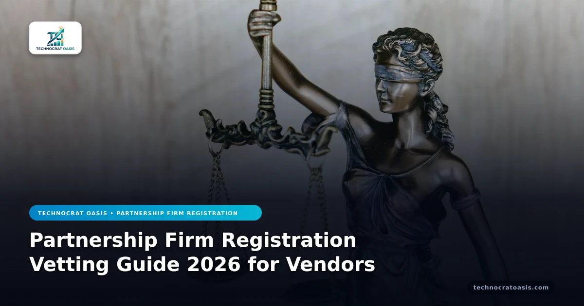 Partnership Firm Registration Vetting Guide 2026 for Vendors