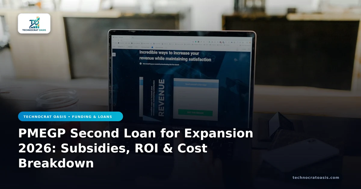 PMEGP Second Loan for Expansion 2026: Subsidies, ROI & Cost Breakdown