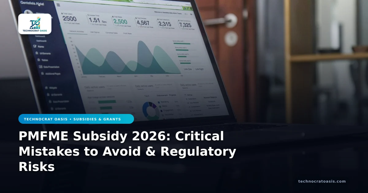 PMFME Subsidy 2026: Critical Mistakes to Avoid & Regulatory Risks