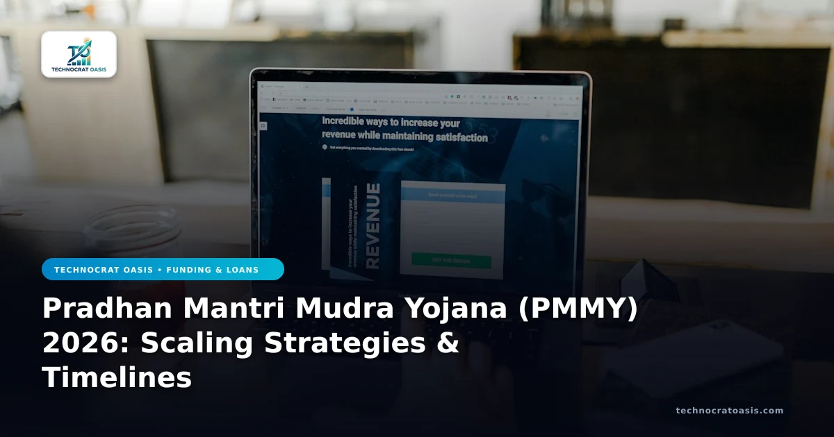 Pradhan Mantri Mudra Yojana (PMMY) 2026: Scaling Strategies & Timelines