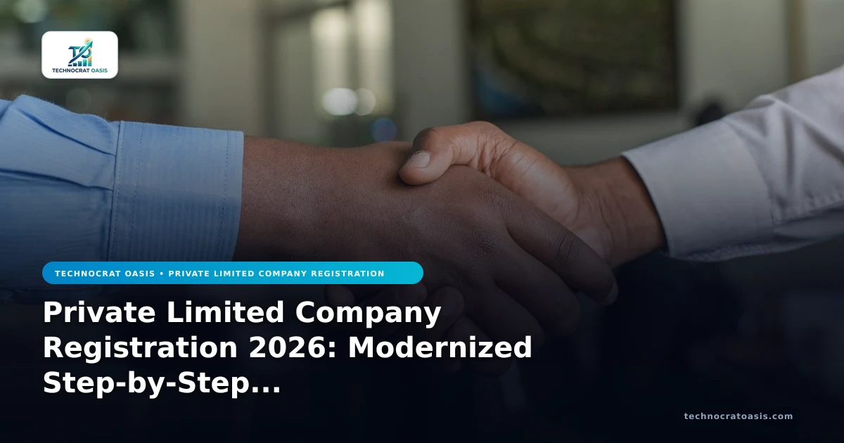 Private Limited Company Registration 2026: Modernized Step-by-Step Roadmap
