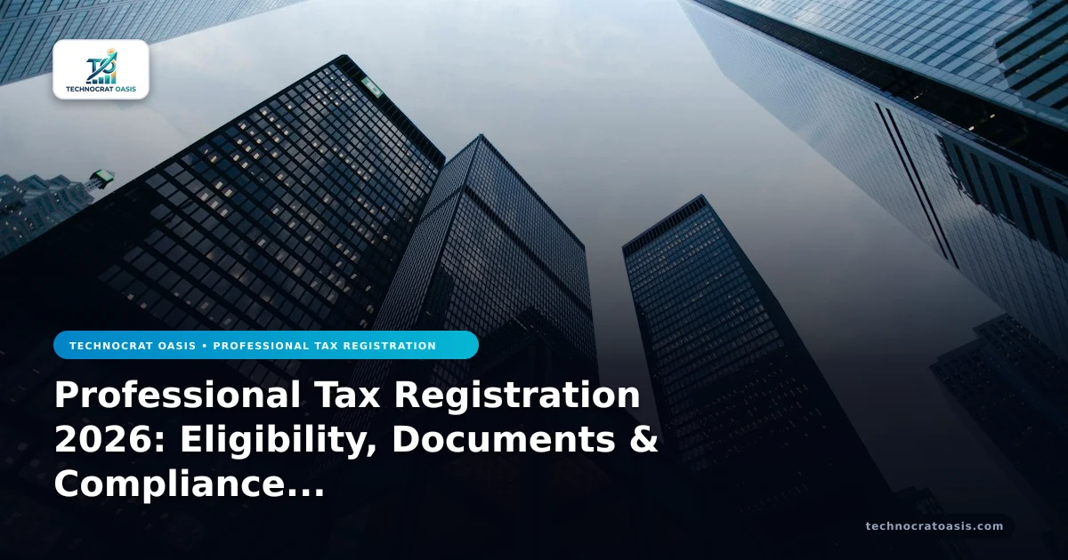 Professional Tax Registration 2026: Eligibility, Documents & Compliance Mastery