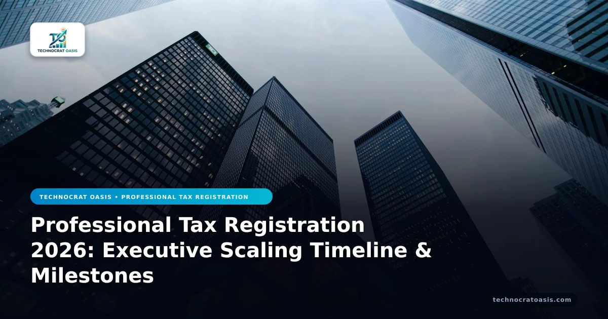 Professional Tax Registration 2026: Executive Scaling Timeline & Milestones