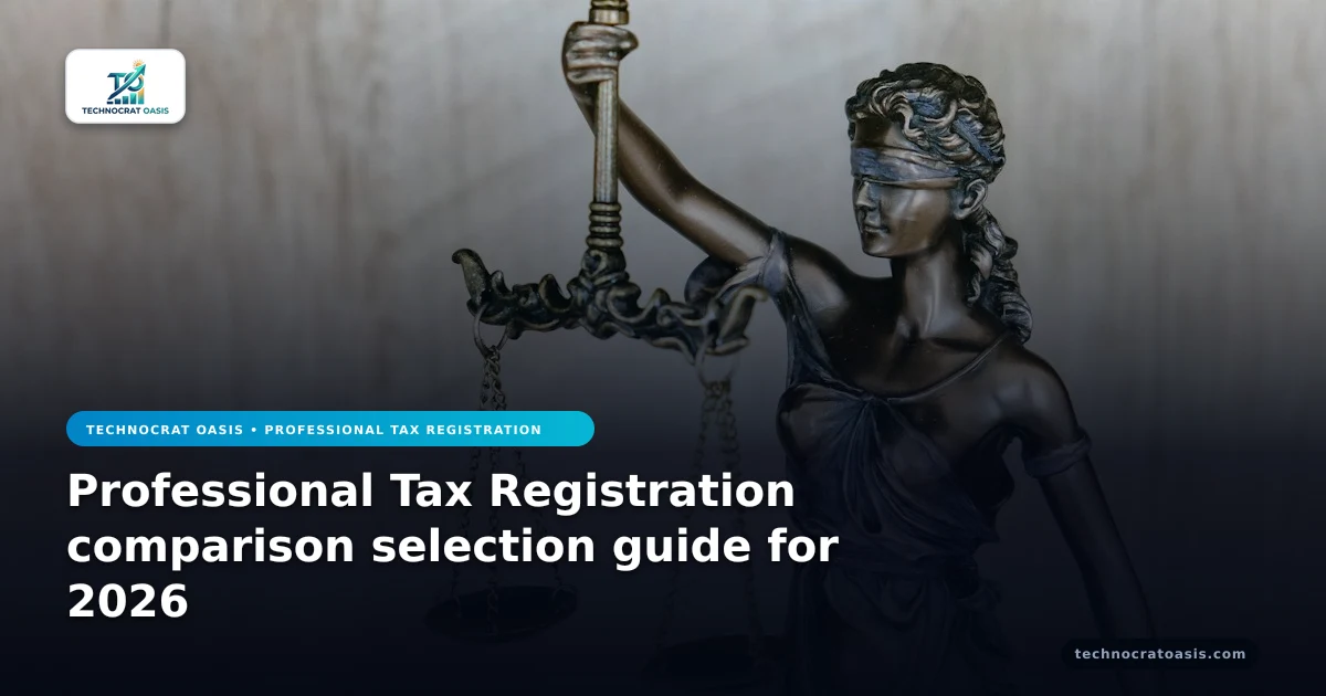 Professional Tax Registration comparison selection guide for 2026