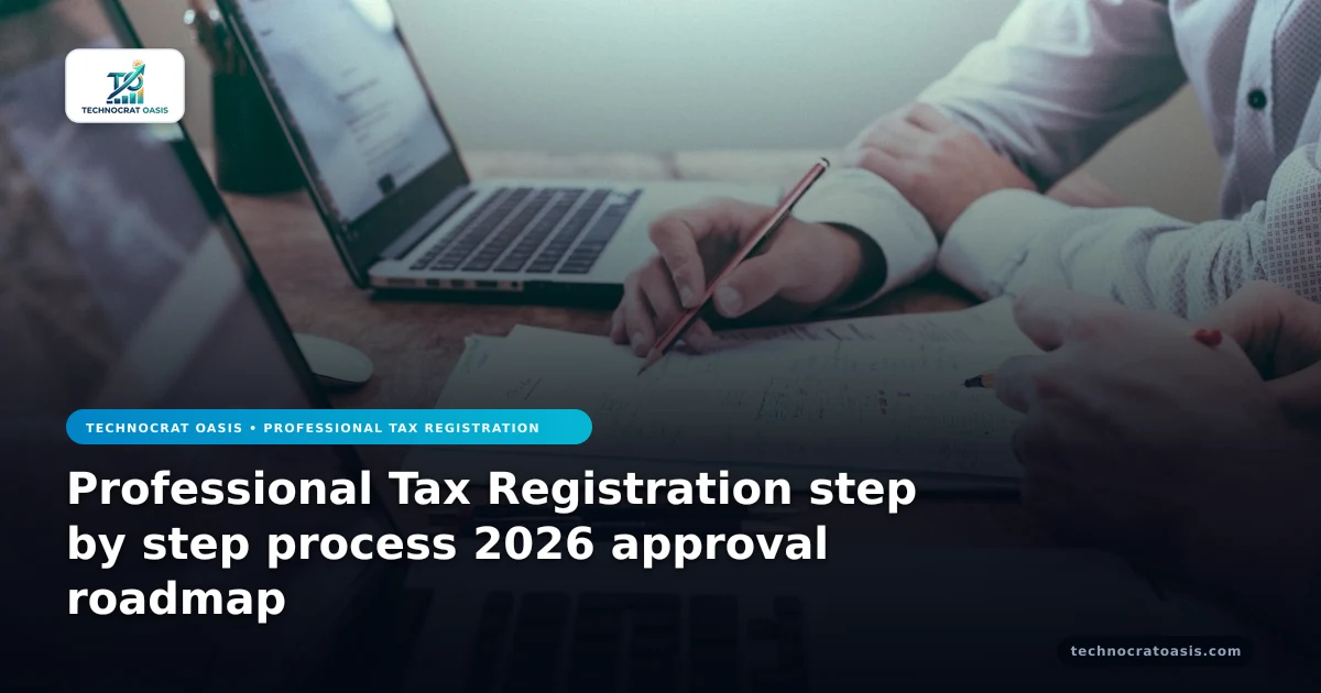 Professional Tax Registration step by step process 2026 approval roadmap