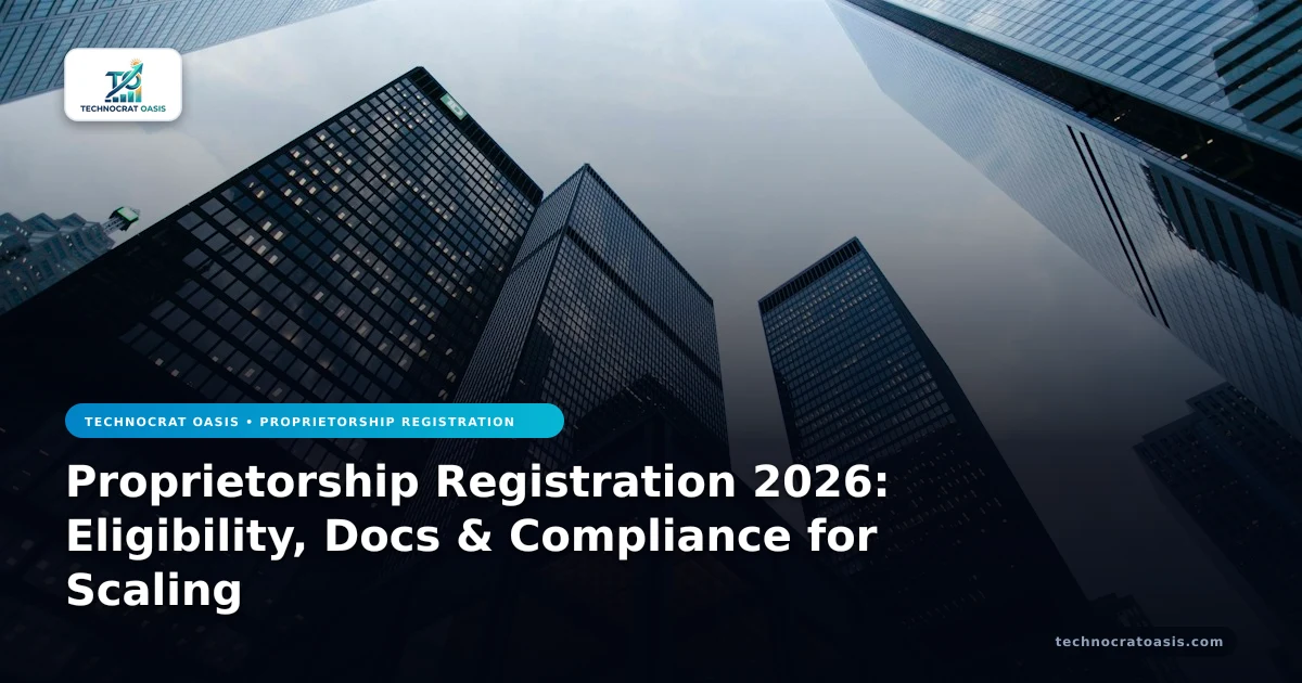 Proprietorship Registration 2026: Eligibility, Docs & Compliance for Scaling