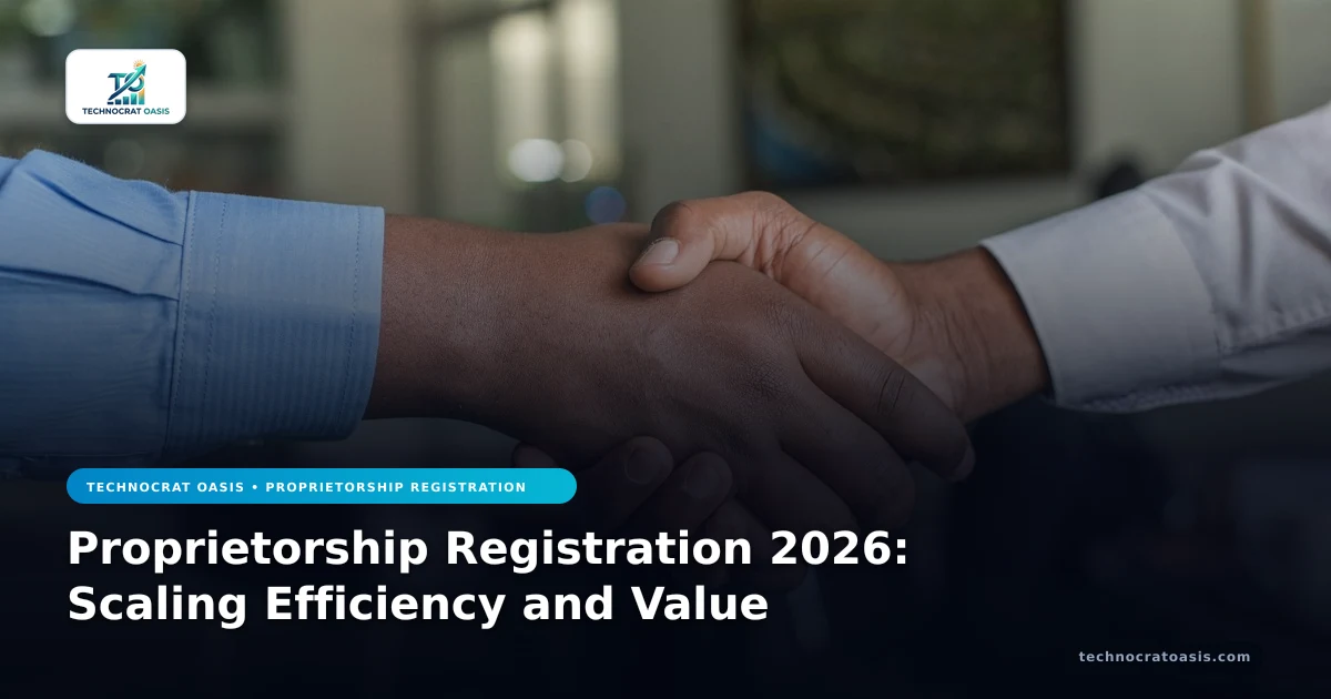 Proprietorship Registration 2026: Scaling Efficiency and Value