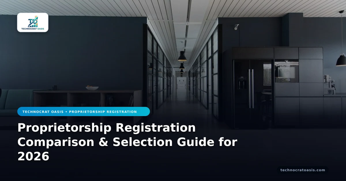 Proprietorship Registration Comparison & Selection Guide for 2026