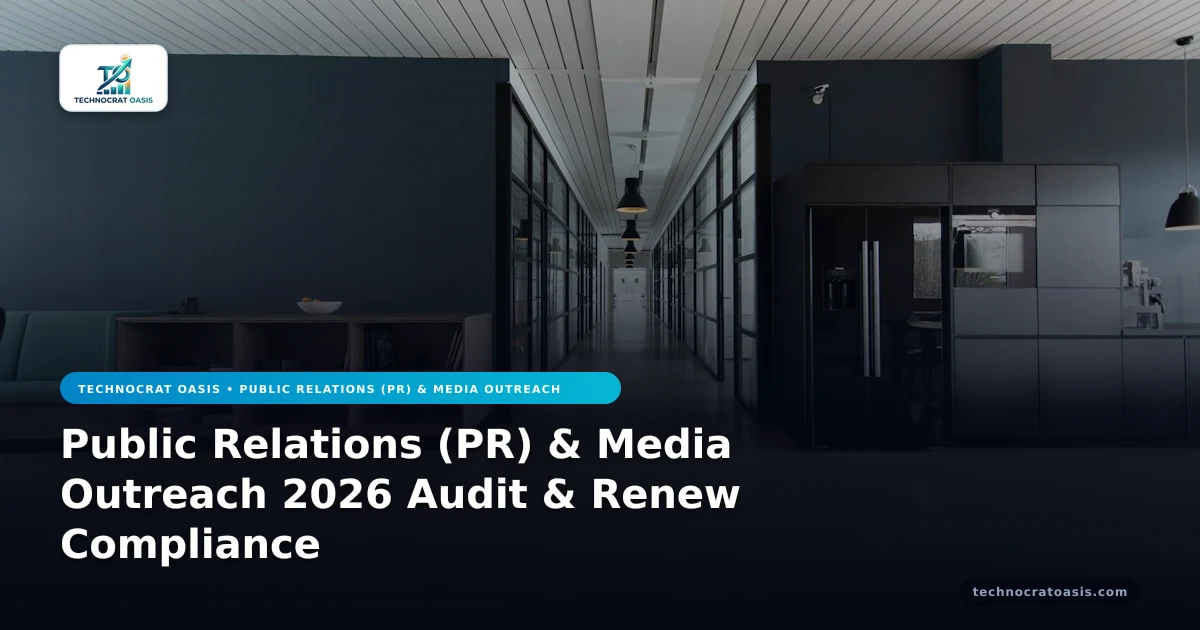 Public Relations (PR) & Media Outreach 2026 Audit & Renew Compliance