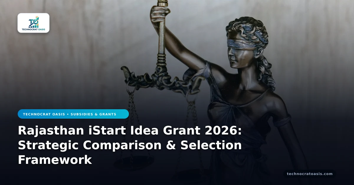 Rajasthan iStart Idea Grant 2026: Strategic Comparison & Selection Framework