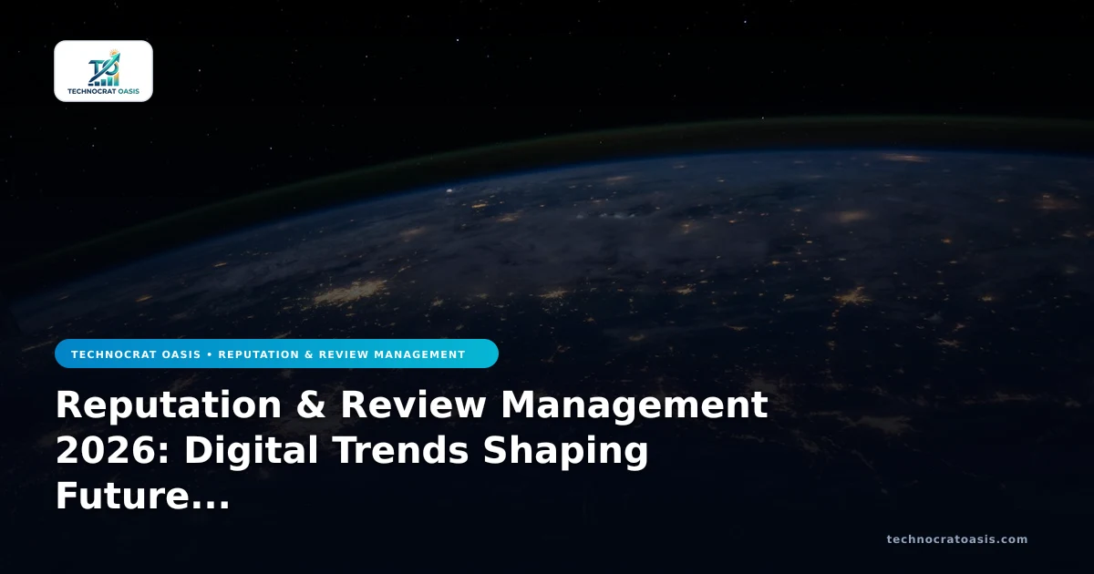 Reputation & Review Management 2026: Digital Trends Shaping Future Growth