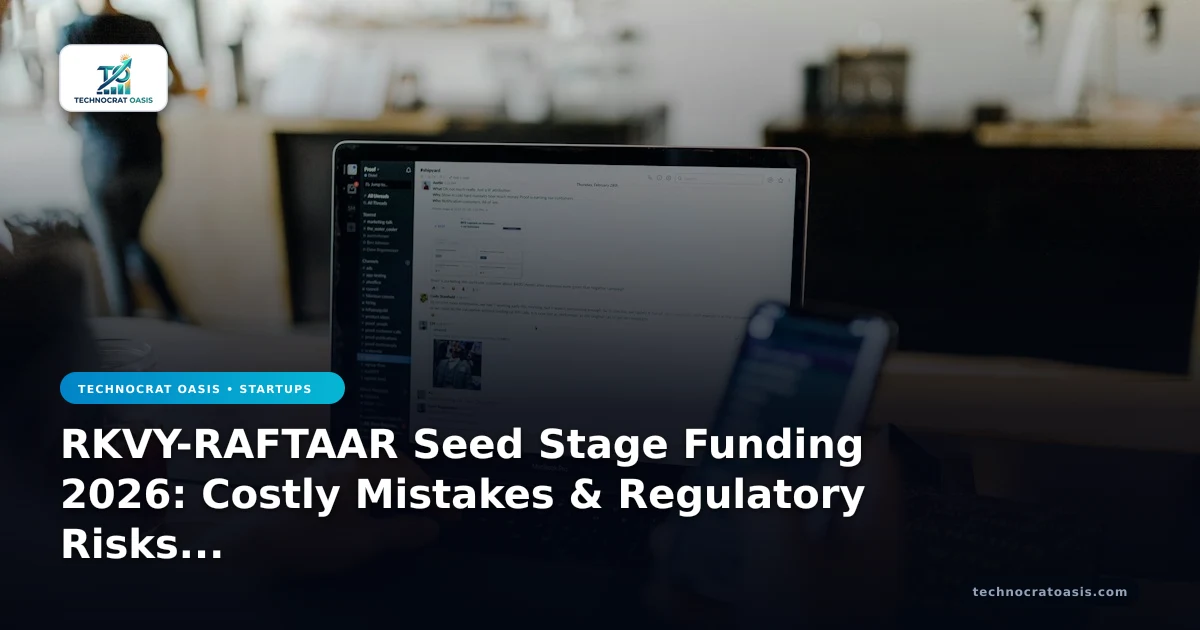 RKVY-RAFTAAR Seed Stage Funding 2026: Costly Mistakes & Regulatory Risks to Avoid