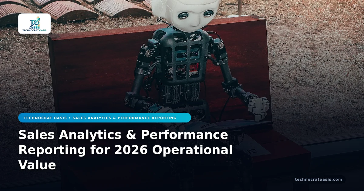 Sales Analytics & Performance Reporting for 2026 Operational Value