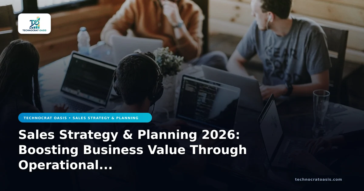 Sales Strategy & Planning 2026: Boosting Business Value Through Operational Efficiency