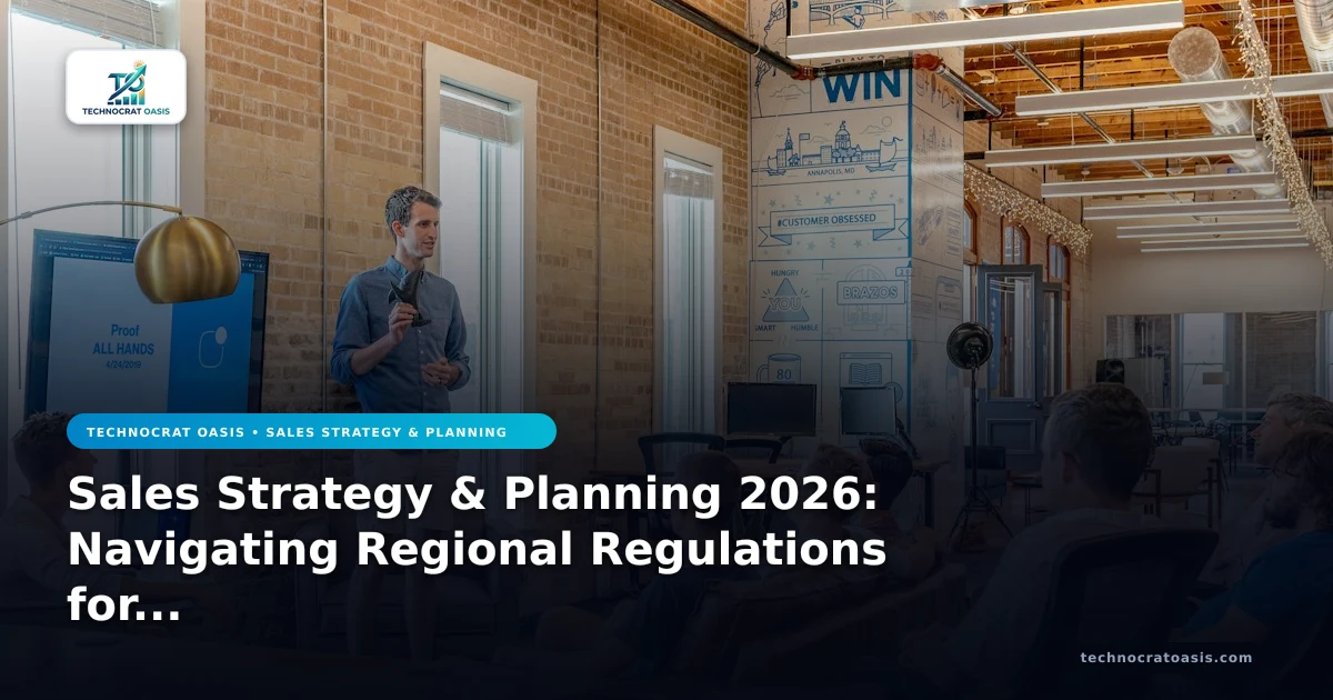 Sales Strategy & Planning 2026: Navigating Regional Regulations for Local Market Expansion