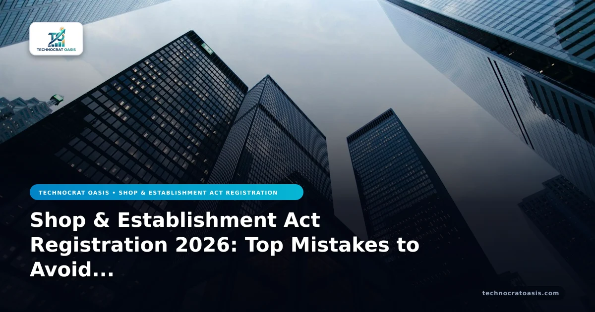Shop & Establishment Act Registration 2026: Top Mistakes to Avoid & Regulatory Risk Prevention