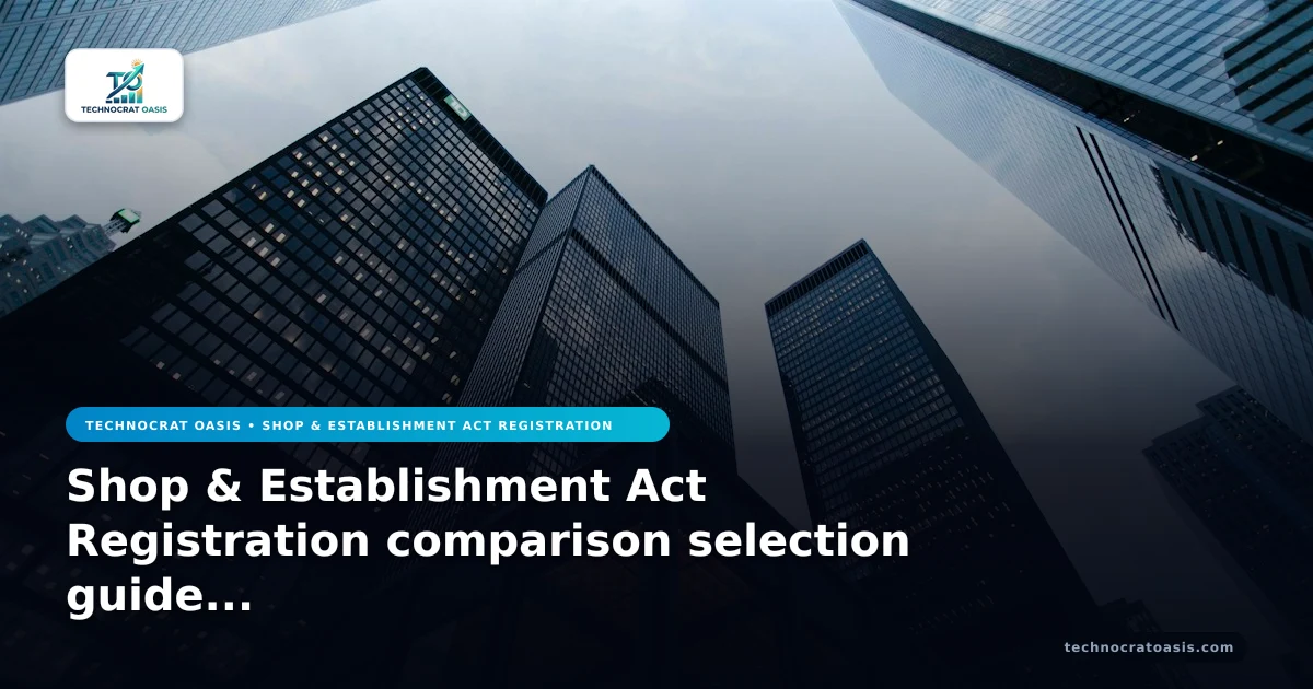 Shop & Establishment Act Registration comparison selection guide 2026