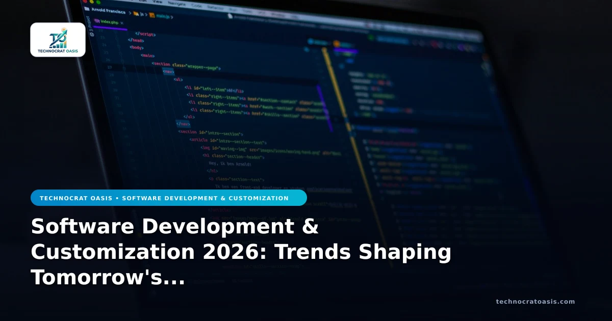 Software Development & Customization 2026: Trends Shaping Tomorrow's Growth