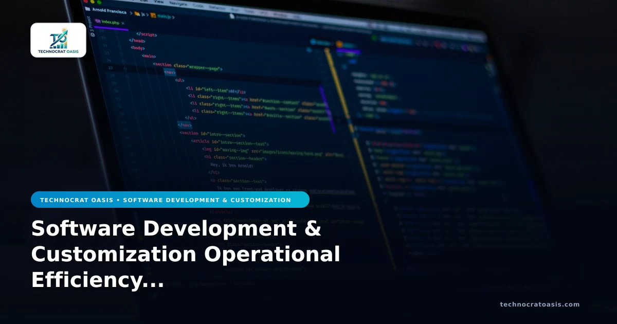 Software Development & Customization Operational Efficiency in 2026