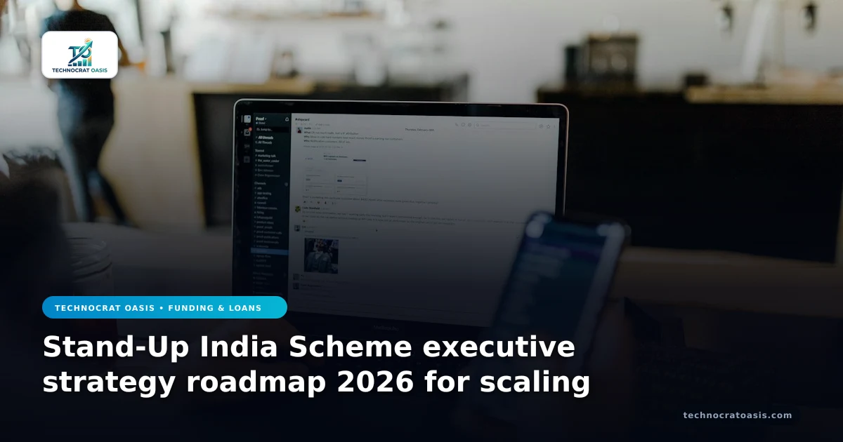 Stand-Up India Scheme executive strategy roadmap 2026 for scaling