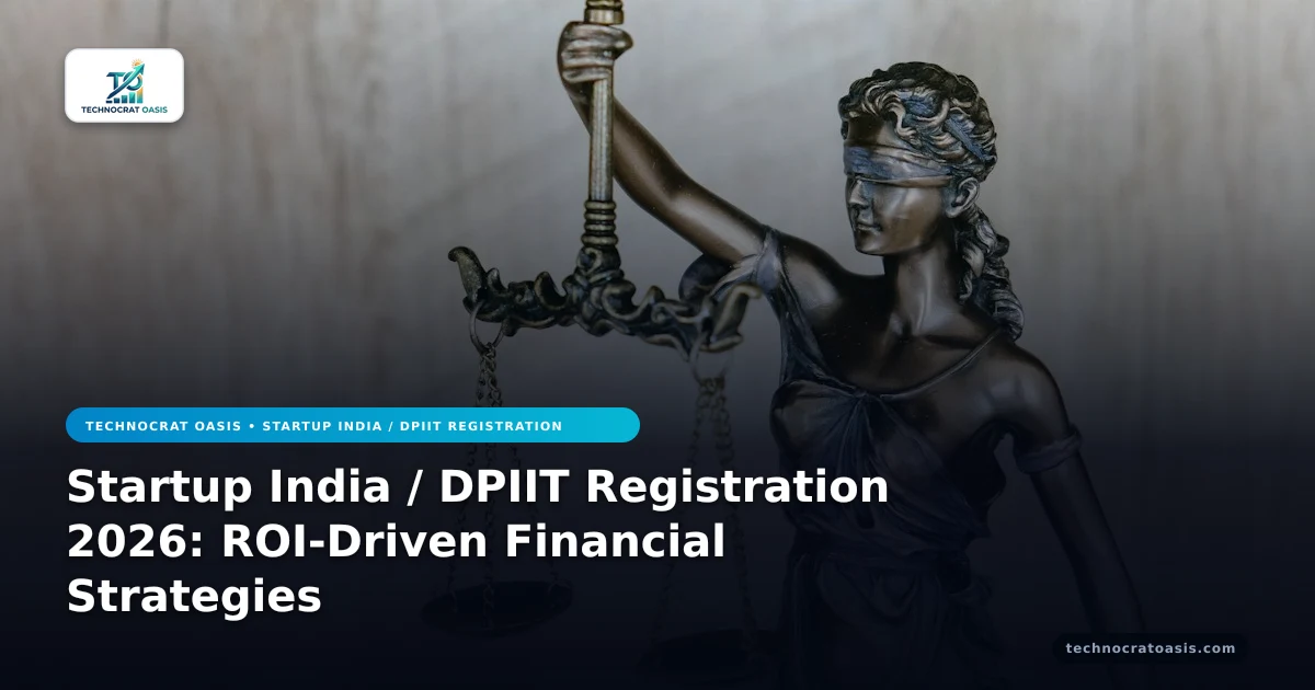 Startup India / DPIIT Registration 2026: ROI-Driven Financial Strategies