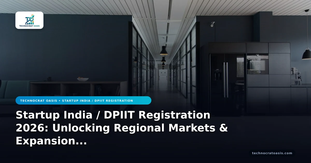 Startup India / DPIIT Registration 2026: Unlocking Regional Markets & Expansion Strategies